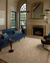 Dorothea DRT-02 Khaki Dove Area Rug - Chris Loves Julia x Loloi