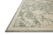 Loloi Lenore LNO-02 Lagoon Wheat Area Rug Corner