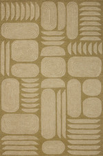 Madi MDX-03 Light Olive Oatmeal Area Rug - Brigette Romanek x Loloi