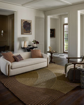 Madi MDX-05 Espresso Multi Area Rug Room Scene - Brigette Romanek x Loloi