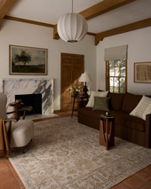 Loloi Milena MLE-08 Ivory Sand Area Rug Room Scene