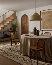 Loloi Reign REN-02 Midnight Sunset Area Rug Room Scene