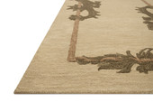Romi RMI-01 Natural Olive Area Rug Corner - Brigette Romanek x Loloi