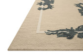 Romi RMI-01 Oatmeal Midnight Area Rug Corner - Brigette Romanek x Loloi