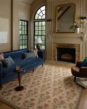 Rue RUE-04 Moss Blue Area Rug - Chris Loves Julia x Loloi