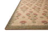 Rue RUE-01 Sage Blush Area Rug Corner - Chris Loves Julia x Loloi