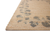Rue RUE-05 Natural Denim Area Rug Corner - Chris Loves Julia x Loloi