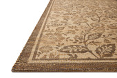Rue RUE-03 Bark Mocha Area Rug Corner - Chris Loves Julia x Loloi