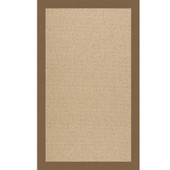 Capel Creative Concepts Cane Wicker 1990 Canvas Cocoa Area Rug