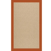 Capel Creative Concepts Cane Wicker 1990 Canvas Rust Area Rug