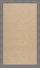 Capel Creative Concepts Cane Wicker 1990 Canvas Slate Area Rug