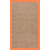 Capel Creative Concepts Raffia 1992 Canvas Tangerine Area Rug
