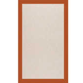Capel Creative Concepts White Wicker 1993 Canvas Rust Area Rug