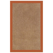 Capel Islamorada Basketweave 2085 Canvas Rust Area Rug