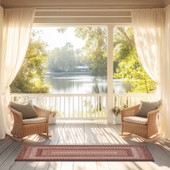 Capel Sturbridge 0223 Maple Red Area Rug Room Scene