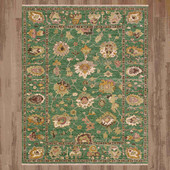 Karastan Percival Tristan Teal Area Rug Room