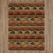 Karastan Spice Market Infused Aquamarine Area Rug Room