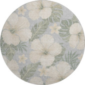 Dalyn Aloha AH12 Silver Area Round Rug