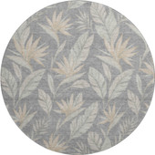 Dalyn Aloha AH3 Gray Area Round Rug