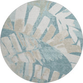 Dalyn Aloha AH4 Teal Area Round Rug