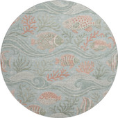 Dalyn Bluewater BW13 Seafoam Area Round Rug