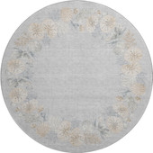 Dalyn Bluewater BW2 Silver Area Round Rug