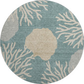 Dalyn Bluewater BW4 Teal Area Round Rug