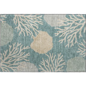 Dalyn Bluewater BW4 Teal Area Scatter Rug