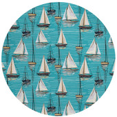Dalyn Harbor HA8 Teal Area Round Rug
