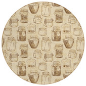 Dalyn Kendall KE18 Parchment Area Round Rug