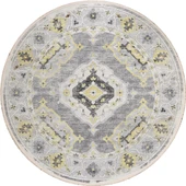 Dalyn Marbella MB1 Gray Area Round Rug