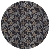 Dalyn Seabreeze SZ4 Black Area Round Rug