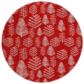 Dalyn Wonderland WN21 Red Area Round Rug