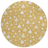 Dalyn Wonderland WN23 Gold Area Round Rug