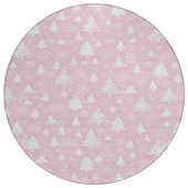 Dalyn Wonderland WN23 Pink Area Round Rug