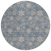 Dalyn Wonderland WN31 Gray Area Round Rug
