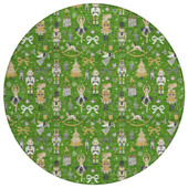 Dalyn Wonderland WN35 Green Area Round Rug