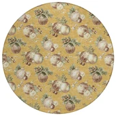 Dalyn Wonderland WN36 Gold Area Round Rug