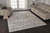Nourison Twilight TWI01 Silver Area Rug Room Scene
