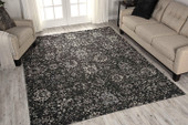 Nourison Twilight TWI13 Onyx Area Rug Room Scene Nourison Twilight TWI13 Onyx Area Rug Room Scene
