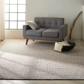 Calvin Klein CK218 Lowland Quadrant Basalt Area Rug Room Scene Calvin Klein CK218 Lowland Quadrant Basalt Area Rug Room Scene