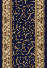 Radici Como 1599 Navy 2'2" (26") Wide Hall and Stair Runner Radici Como 1599 Navy 2'2" (26") Wide Hall and Stair Runner