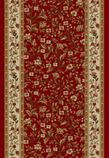 Radici Como 1593 Red 2'2" (26") Wide Hall and Stair Runner Radici Como 1593 Red 2'2" (26") Wide Hall and Stair Runner