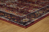 Oriental Weavers Andorra 7153A Red Purple Area Rug Corner