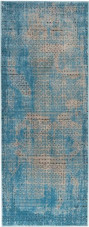Nourison Karma KRM01 Blue Runner Area Rug