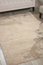 Nourison Maxell MAE05 Mocha Area Rug Room Scene Nourison Maxell MAE05 Mocha Area Rug Room Scene