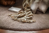 Bliss Shag 1551 Beige Area Rug Lifestyle Scene Bliss Shag 1551 Beige Area Rug Lifestyle Scene