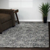 Dynamic Rugs Ancient Garden 57162-3696 Steel Blue Area Rug Room Scene Dynamic Rugs Ancient Garden 57162-3696 Steel Blue Area Rug Room Scene