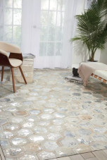 Michael Amini City Chic MA100 Snow Area Rug Room Scene Michael Amini City Chic MA100 Snow Area Rug Room Scene