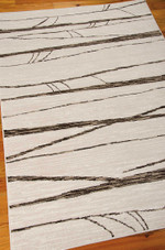 Michael Amini Glistening Nights MA512 Ivory Area Rug on Floor Michael Amini Glistening Nights MA512 Ivory Area Rug on Floor